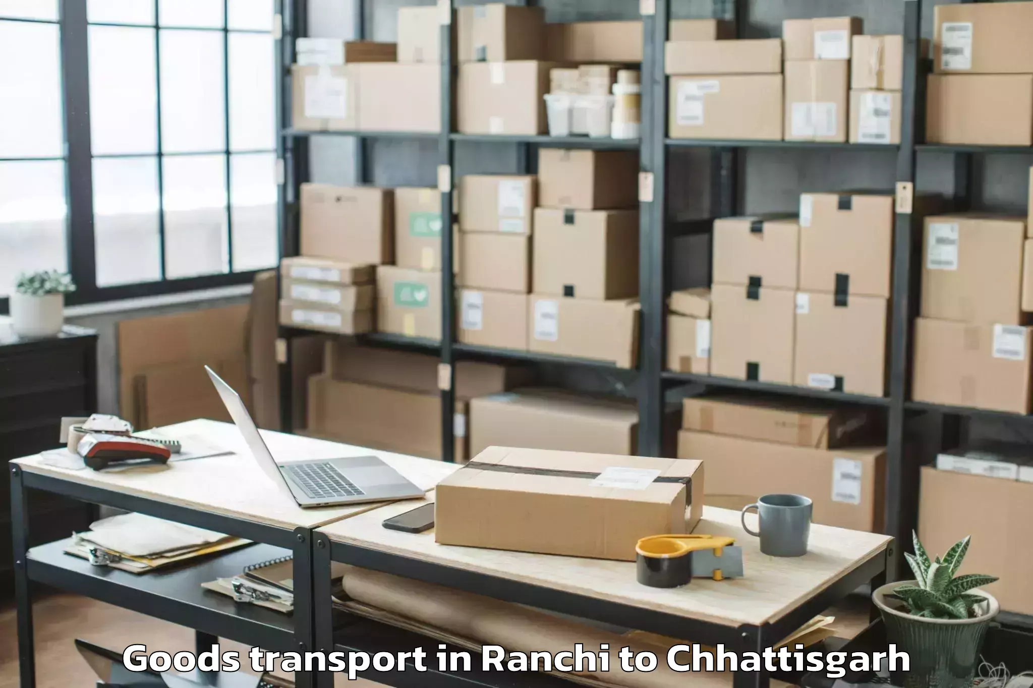 Professional Ranchi to Kirandul Goods Transport